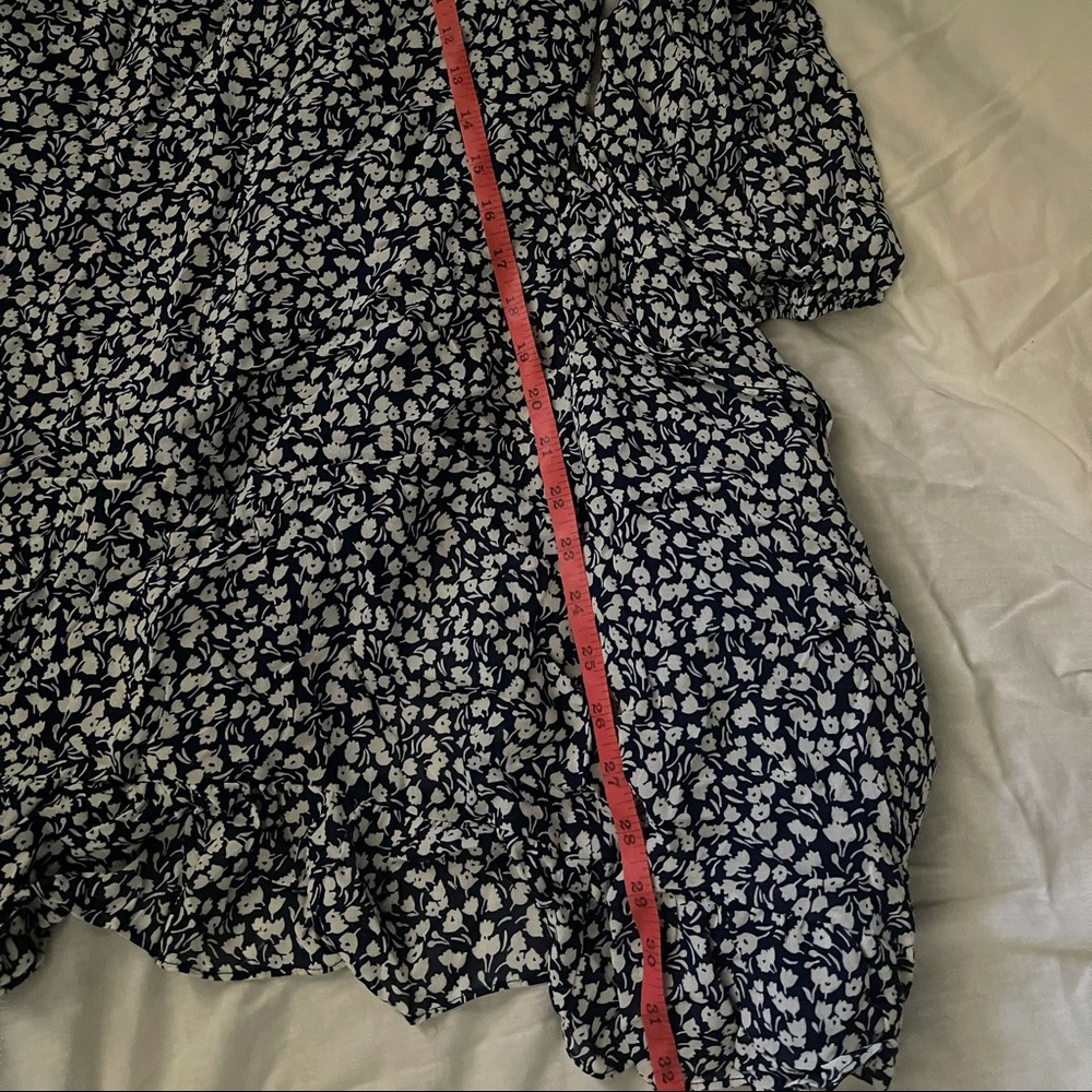 Reformation Quest Soho Blue Floral Dress Size 2 - Picture 11 of 16